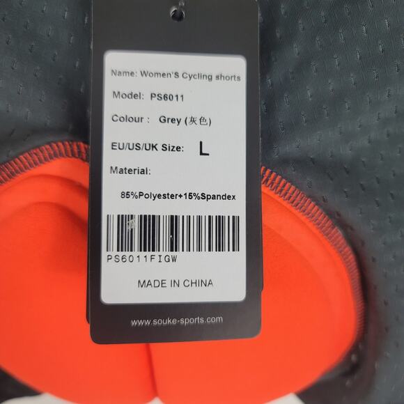 SOUKE Sports Women’s Black Biking Cycling Shorts Large NWT - Picture 5 of 8